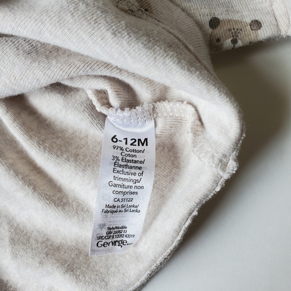 George Light Tan Shirt with Bear Print - Picture 4 of 5